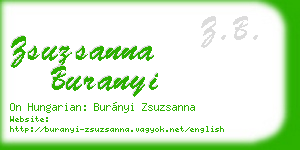 zsuzsanna buranyi business card